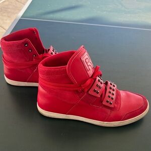 Reebok red  High-Top Sneakers with Studded Straps 11